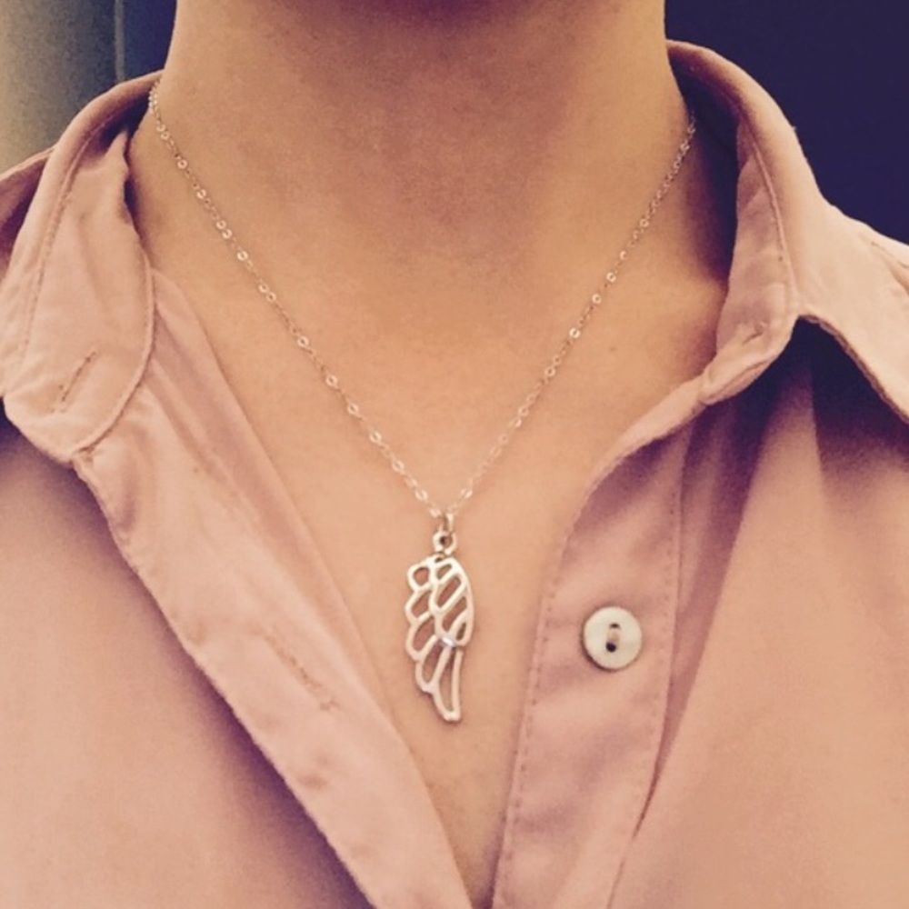 Angel Wing Pendant Necklace
